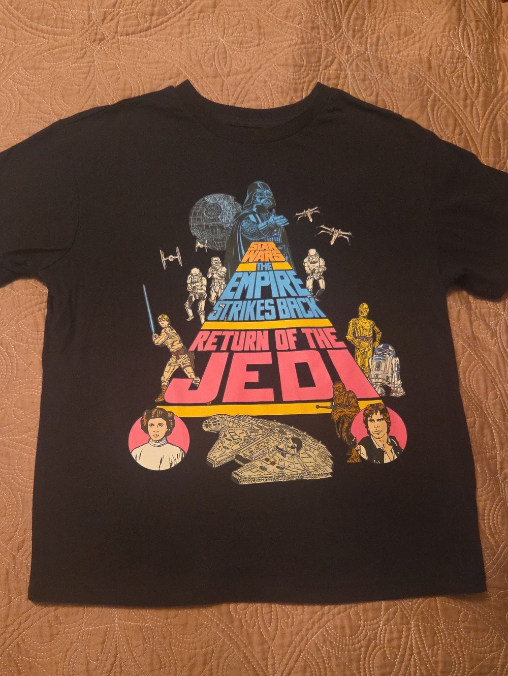 MAD Engine Black Kids Star Wars Graphic Tee - Multicolor Retro Print